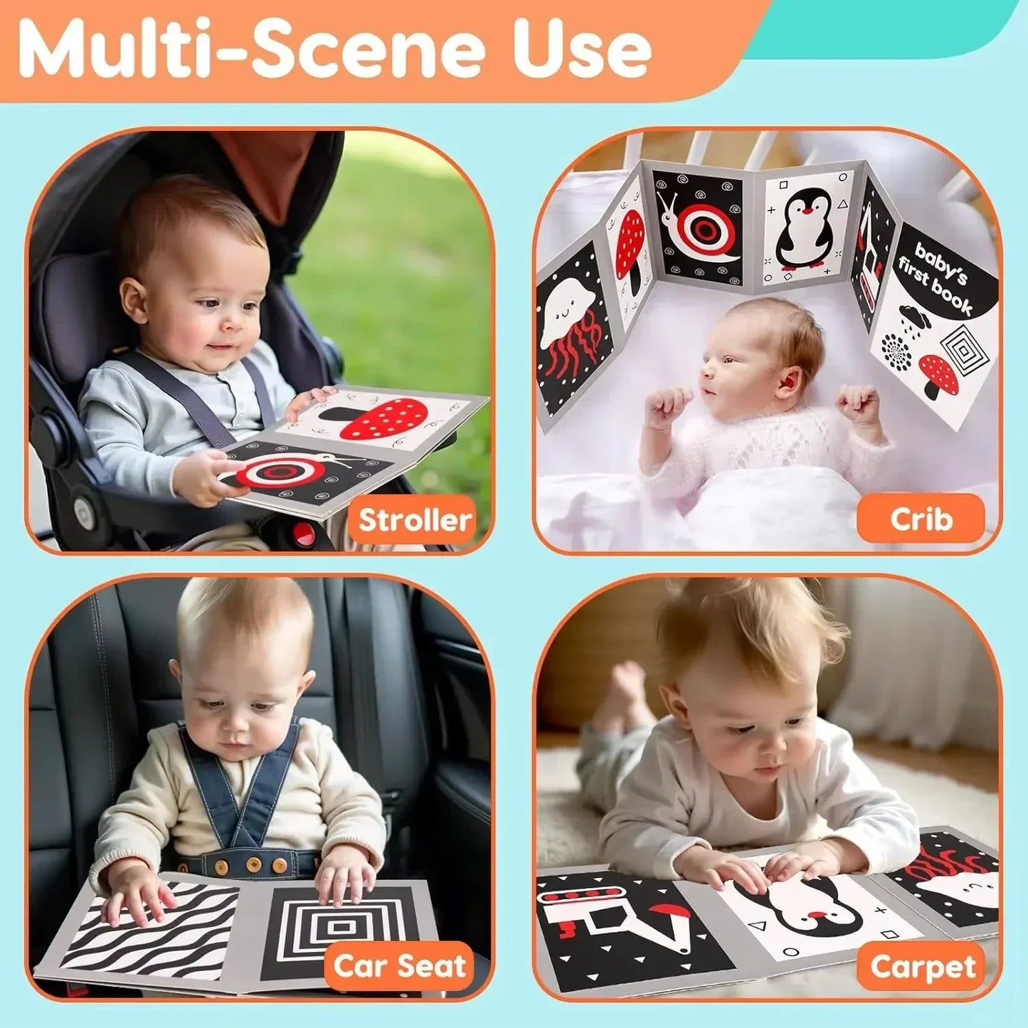 Early Learning - Black and White Baby Book