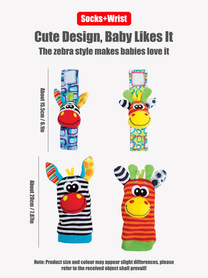 Wiggle & Giggle Rattle Set (4PCS)