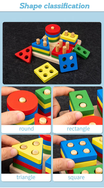 BrightMinds™ 9-in-1 Montessori Wooden Sensory Educational Activity Set