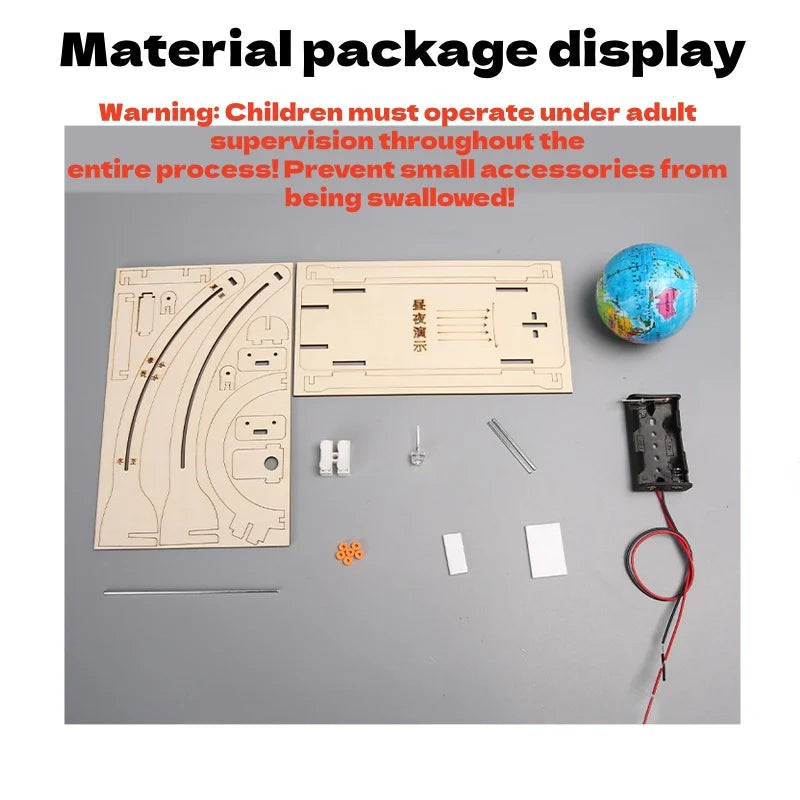 STEM DIY Montessori Earth Day-Night Science Kit