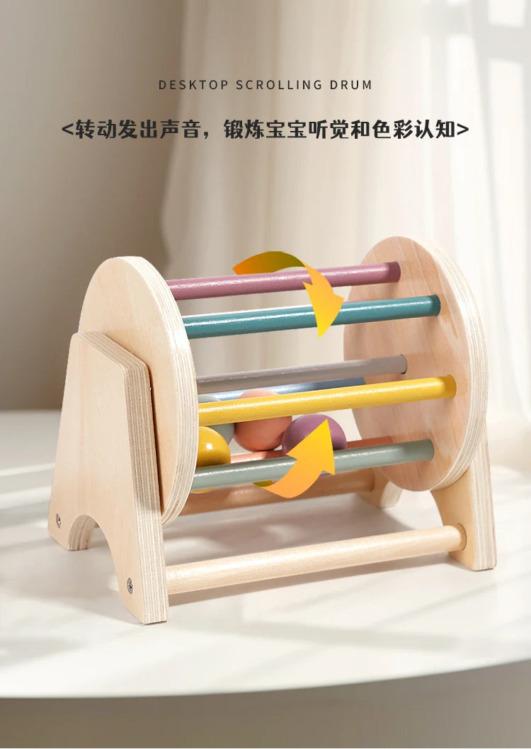 Wooden Baby Sensory Drum