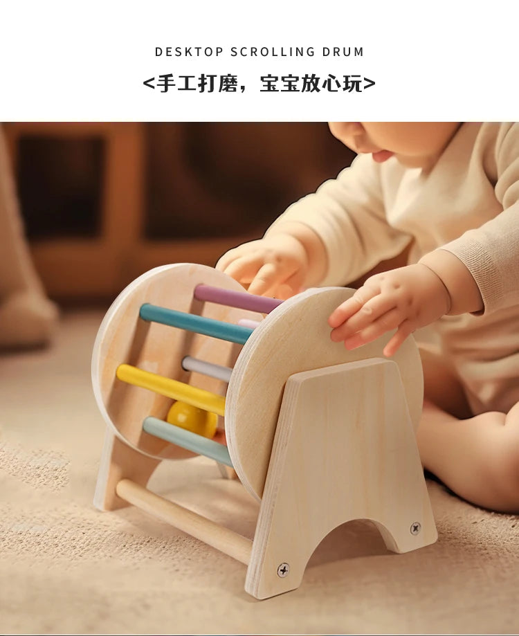 Wooden Baby Sensory Drum
