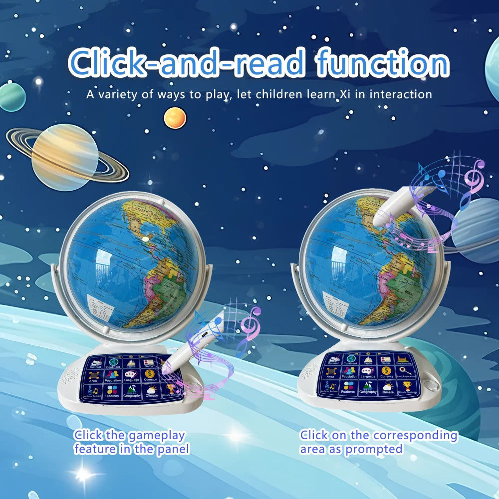 AR Terrestrial Globe - Talking Learning Geography and the World
