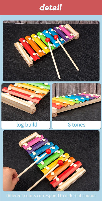 BrightMinds™ 9-in-1 Montessori Wooden Sensory Educational Activity Set