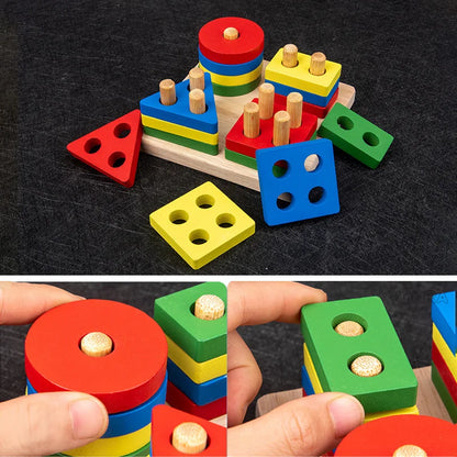 BrightMinds™ 9-in-1 Montessori Wooden Sensory Educational Activity Set