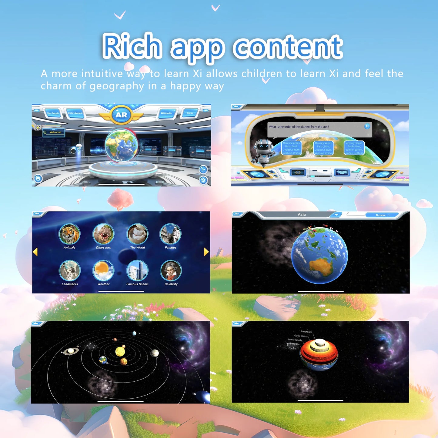 AR Terrestrial Globe - Talking Learning Geography and the World